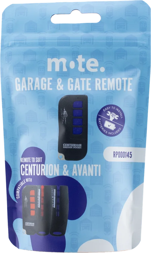 Mote packaged remote to suit Centurion & Avanti