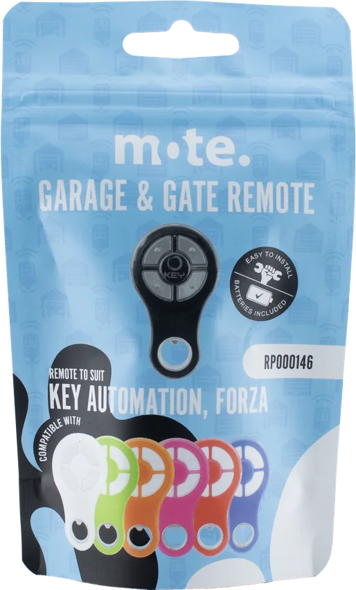 Mote packaged remote to suit Key Automation, Forza