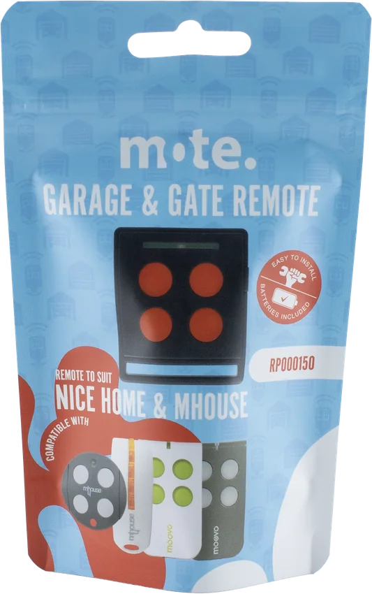 Mote packaged remote to suit Nice Home & mHouse