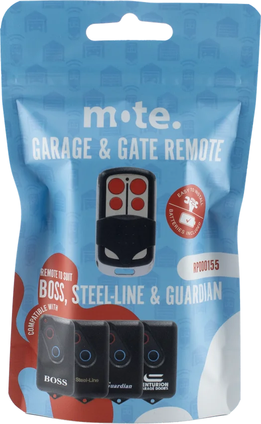 Mote packaged remote to suit Garage Boss, Steel-Line, Guardian