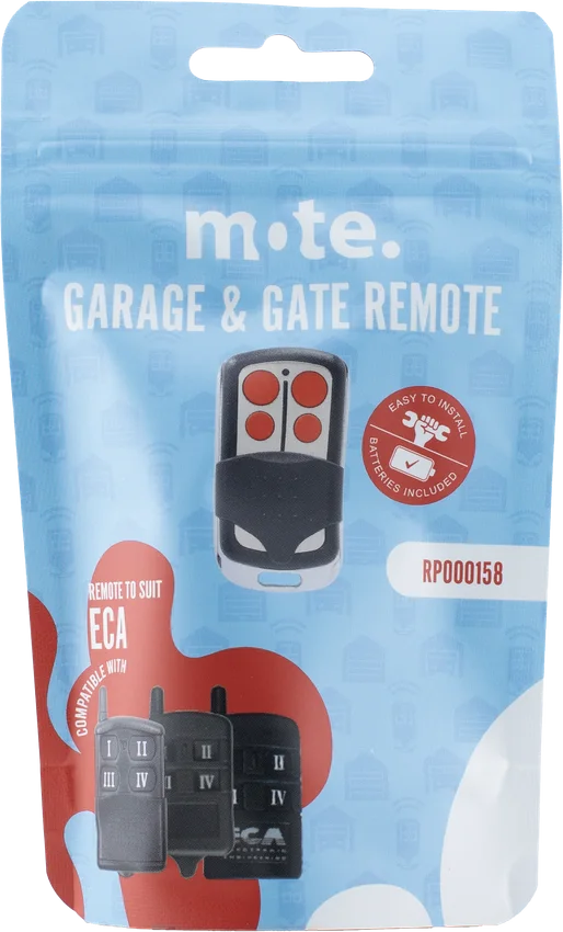 Mote packaged remote to suit ECA