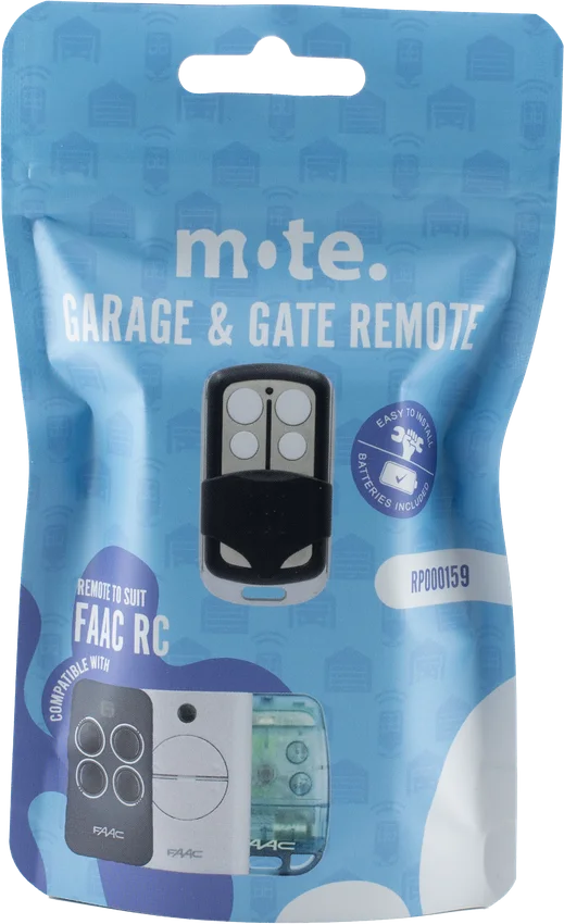 Mote packaged remote to suit FAAC RC