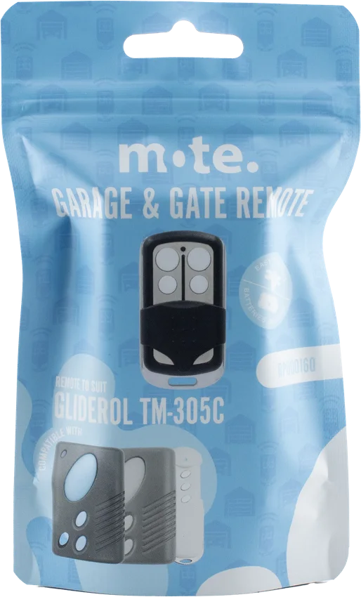 Mote packaged remote to suit Gliderol TM-305C