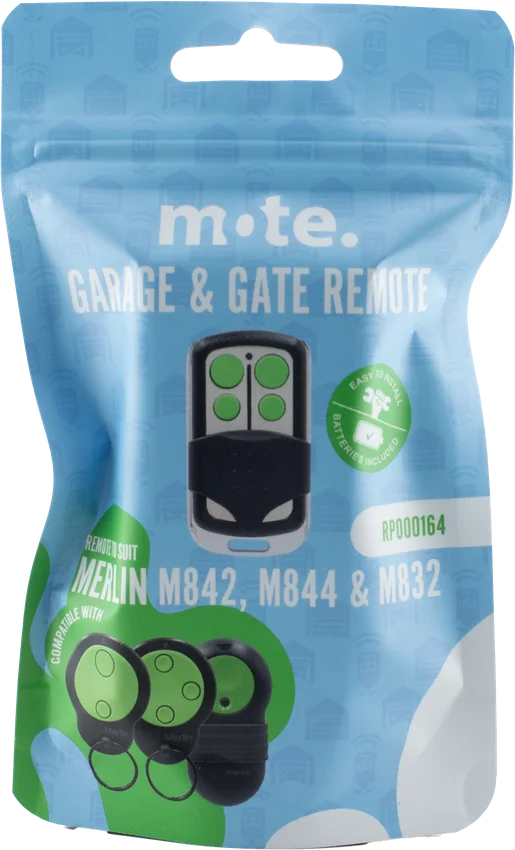 Mote packaged remote to suit Merlin M842, M844 & M832