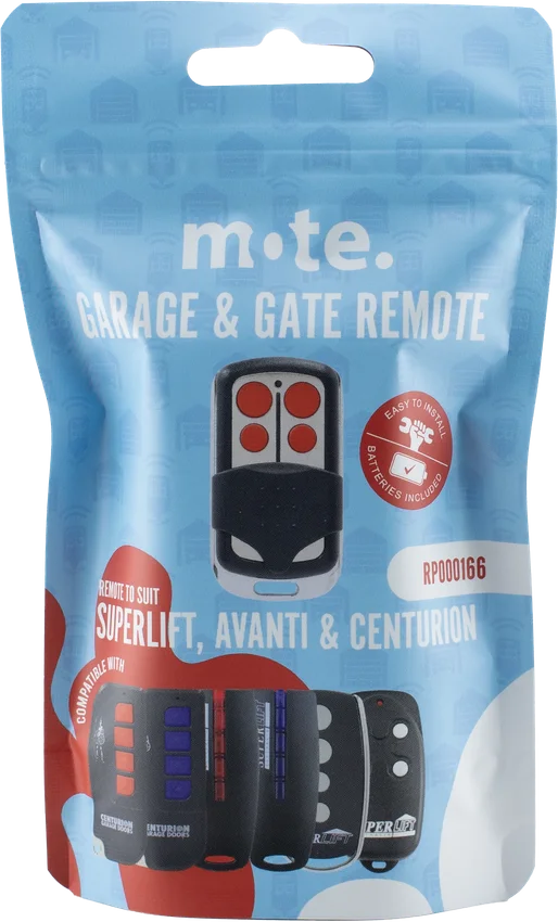 Mote packaged remote to suit Superlift, Avanti & Centurion