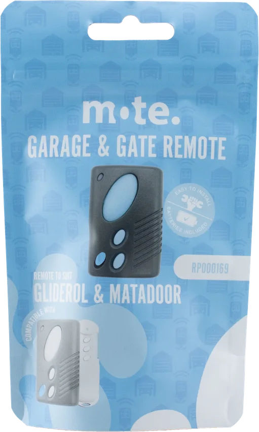 Mote packaged remote to suit Gliderol & Matadoor