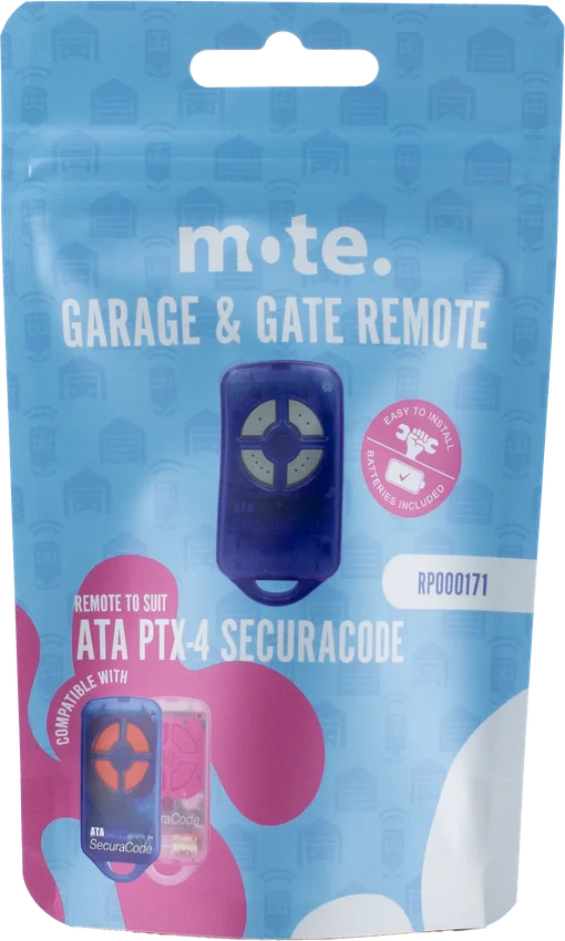 Mote packaged remote to suit ATA PTX-4 Securacode