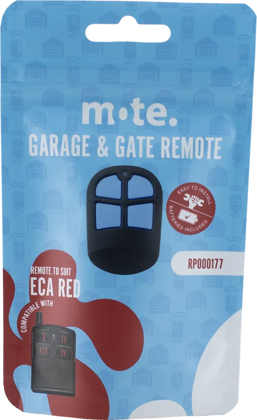 Mote packaged remote to suit ECA Red