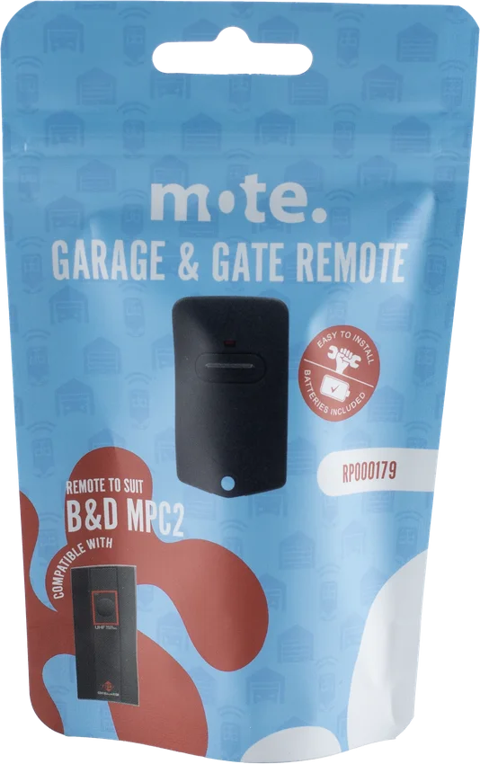 Mote packaged remote to suit B&D MPC2