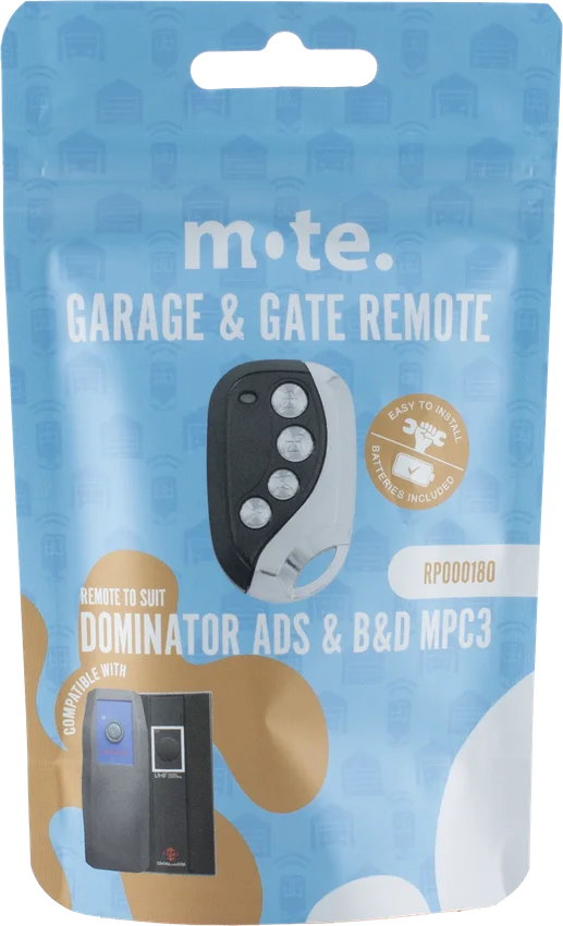 Mote packaged remote to suit Dominator ADS & B&D MPC3