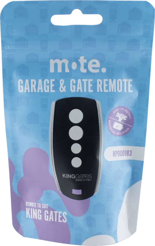 Mote packaged remote to suit King Gates