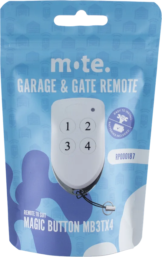 Mote packaged remote to suit Magic Button MB3TX4