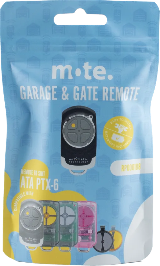 Mote packaged remote to suit ATA PTX-6